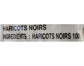 HARICOT NOIR SECHE