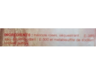 HARICOT ROSE NATURE