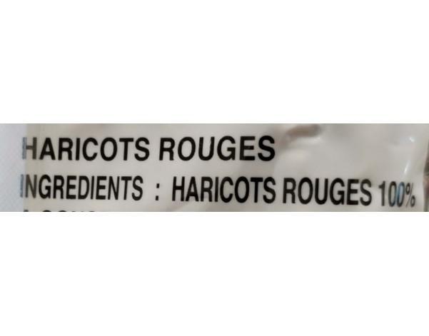 HARICOT ROUGE SECHE