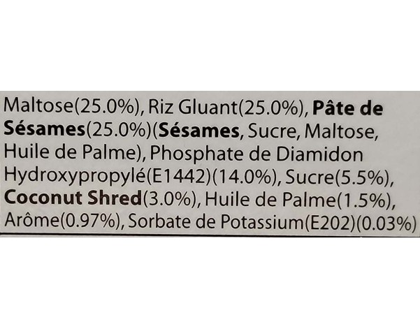 GATEAU MOCHI AROME NOIX DE COCO ET SESAME