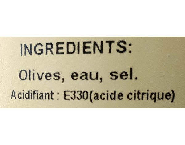 OLIVE TAILLADEE VIOLETTE