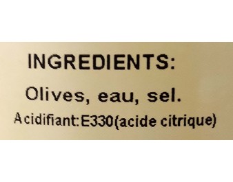 OLIVE VERTE RONDELLE