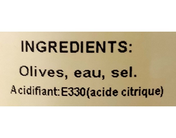 OLIVE VERTE RONDELLE