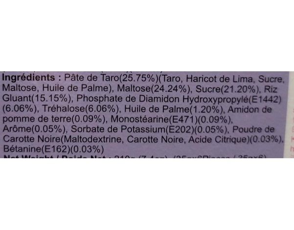 GATEAU MOCHI AROME TARO