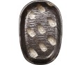PLAT OVAL NOIR 24.80 X 16 CM