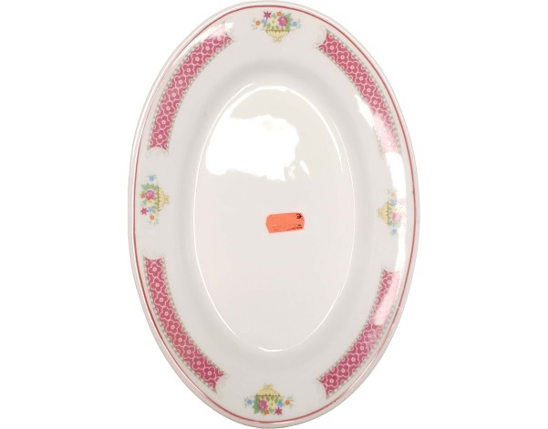 PLAT OVALE ROSE 25.50 X 17.50 CM