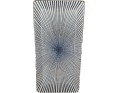 PLAT RECTANGLE BLEU BLANC 23 X 11.5 CM