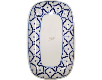 PLAT RECTANGLE THAILANDAIS 19.50 X 12 CM