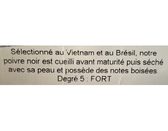 POIVRE NOIR ENTIER