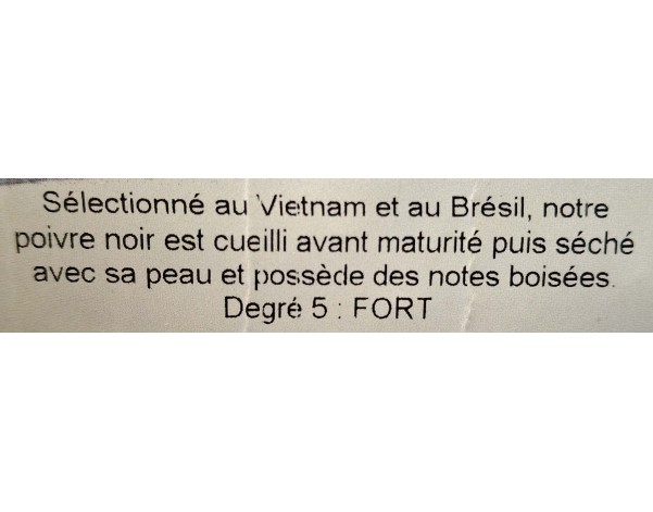 POIVRE NOIR ENTIER