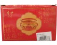 POT A ENCENS 12.5 CM 5 POUCES ROUGE ET DORE