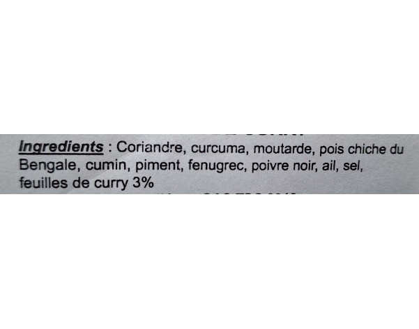 POUDRE DE CURRY