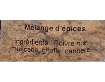 POUDRE QUATRE EPICES MOULU