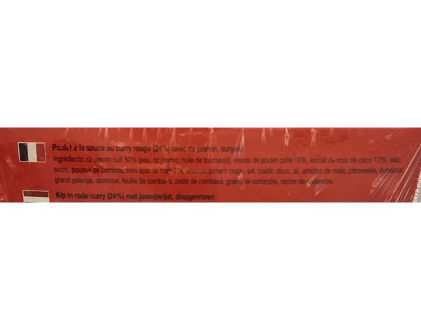 POULET AU CURRY ROUGE ET RIZ JASMIN ****