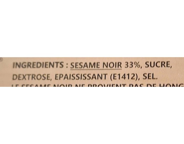 PREPARATION POUR BOISSON AU SESAME