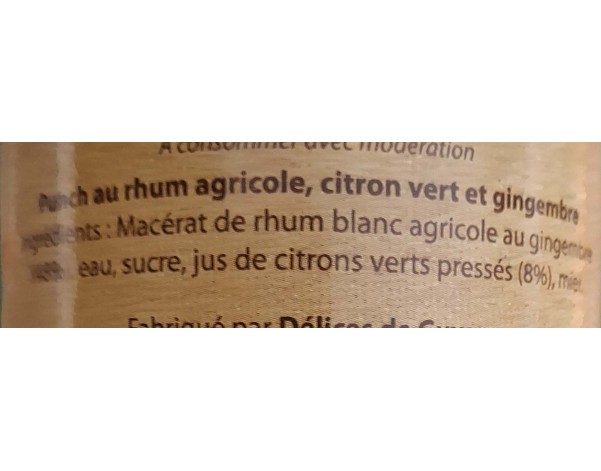 PUNCH GINGEMBRE 18°