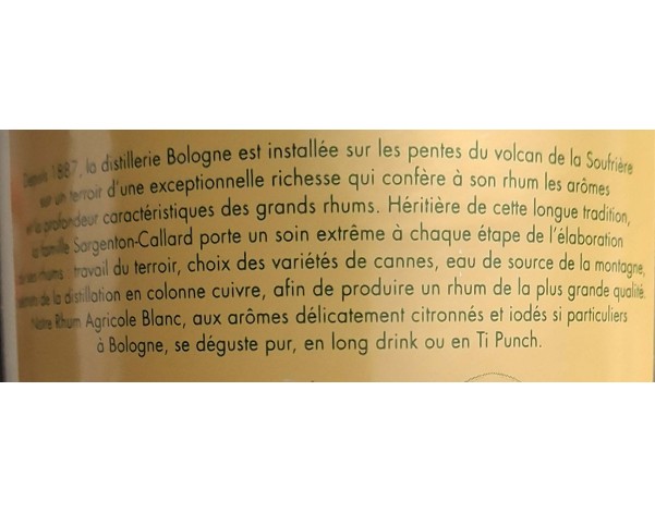 RHUM AGRICOLE 50°