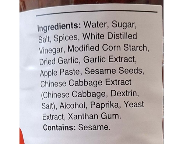 SAUCE POUR CHOUX CHINOIS PIMENTE KIMCHI