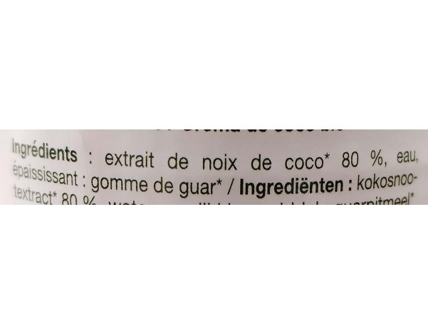 CREME DE NOIX DE COCO BIO