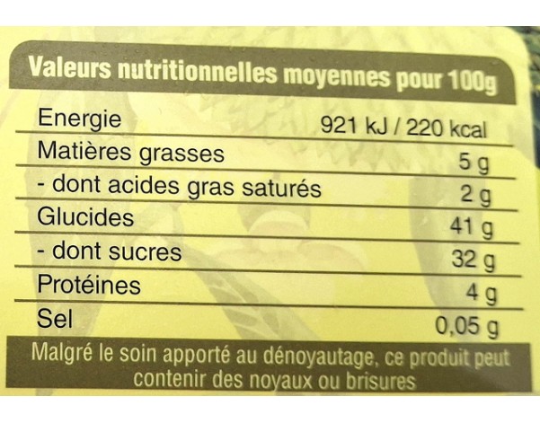 DURIAN MONTHONG EN MORCEAUX SANS NOYAU ****