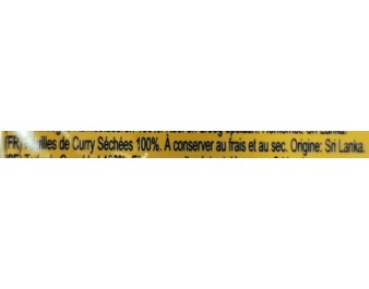 FEUILLE DE CURRY SECHEE