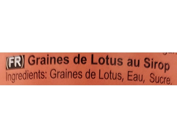 GRAINE DE LOTUS AU SIROP