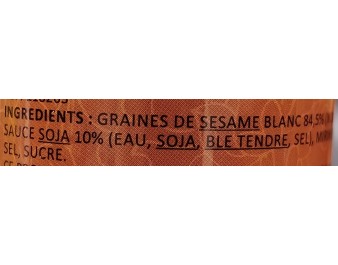 GRAINE DE SESAME A LA SAUCE DE SOJA