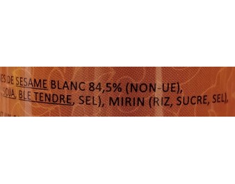 GRAINE DE SESAME A LA SAUCE DE SOJA