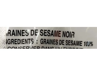 GRAINE DE SESAME NOIRE