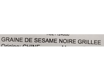 GRAINE DE SESAME NOIRE GRILLEE