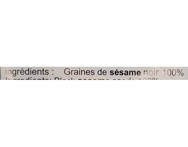 GRAINE DE SESAME NOIRE GRILLEE