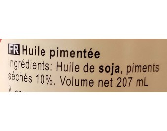 HUILE DE PIMENT