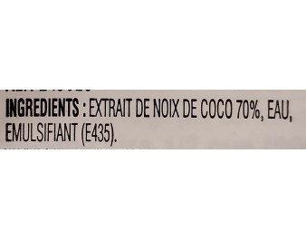 LAIT DE NOIX DE COCO