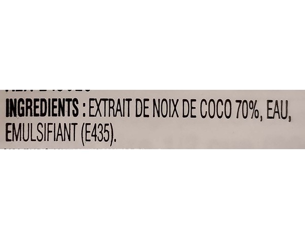 LAIT DE NOIX DE COCO