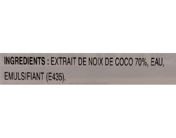 LAIT DE NOIX DE COCO