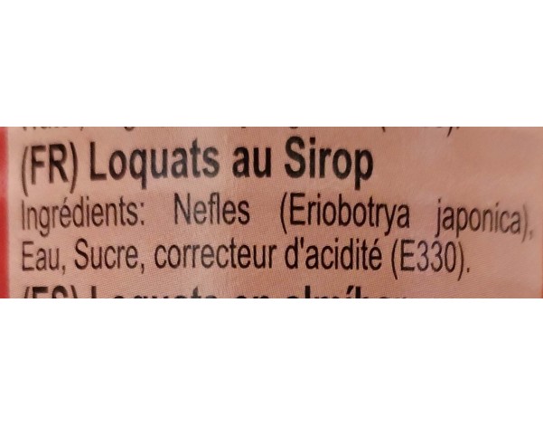LOQUAT AU SIROP