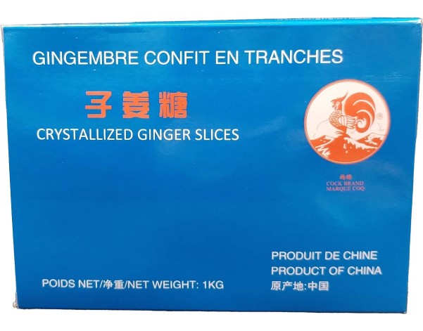GINGEMBRE CONFIT EN TRANCHES