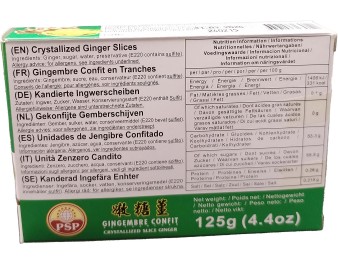 GINGEMBRE CONFIT EN TRANCHES