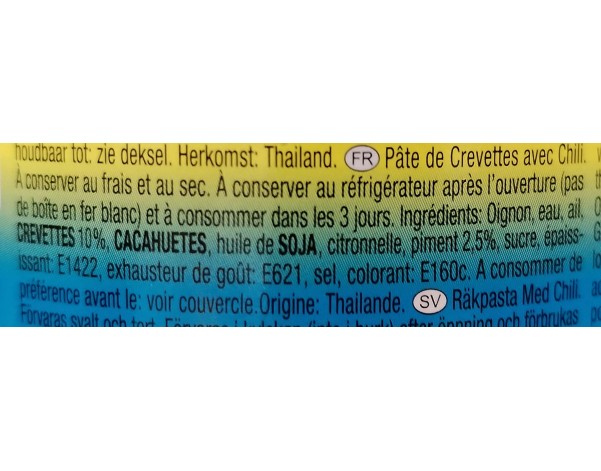 PATE DE CREVETTE HACHEE EPICEE