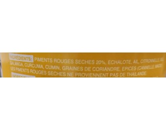 PATE DE CURRY JAUNE