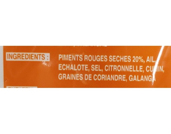 PATE DE CURRY MASSAMAN