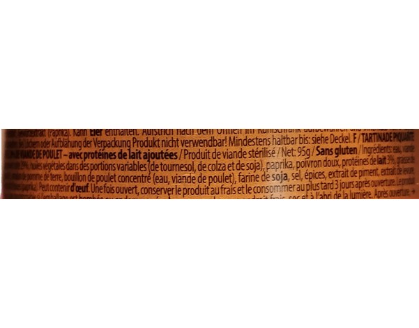 PATE DE POULET HALAL PIQUANT