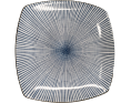 PLAT CARRE BLEU BLANC 19.30 X 19.30 CM
