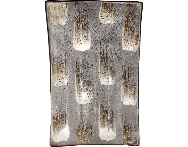 PLAT RECTANGLE NOIR 20.50 X 13 CM