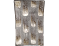 PLAT RECTANGLE NOIR 20.50 X 13 CM