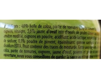 SAUCE ALGERIENNE