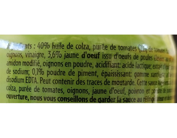 SAUCE ALGERIENNE