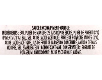 SAUCE DE PIMENT DOUCE A LA MANGUE