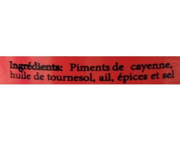 SAUCE DE PIMENT HARISSA BERBERE