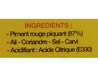 SAUCE DE PIMENT HARISSA